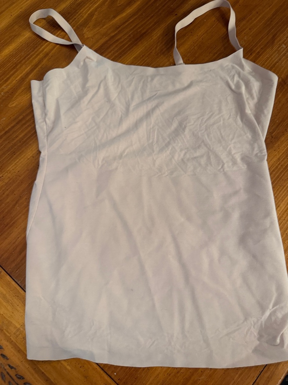 Donna Karan White Slip Camisole with Spaghetti Straps